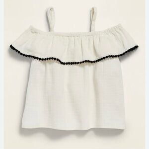 Toddler Girls Off Shoulder Ruffle Swing Top 5T